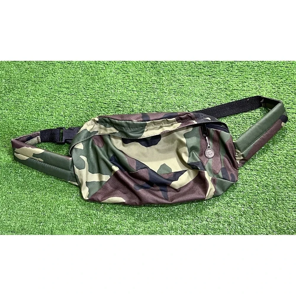 Vintage Camo Fanny Pack USA Made Hunting Waist Ammo‎ Bag Woodland NWOT